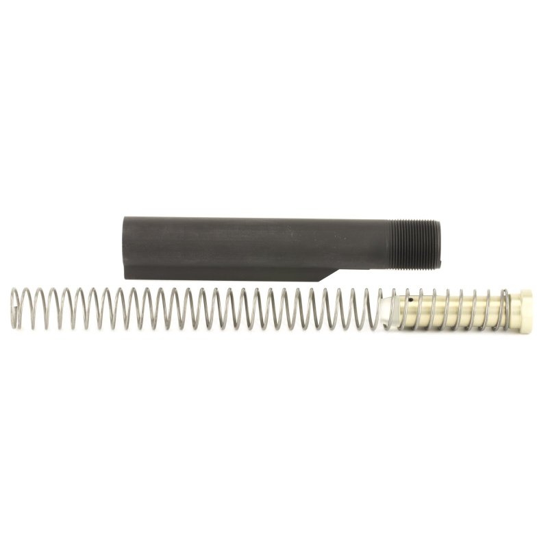 LBE Unlimited AR15 Black Mil-Spec Buffer Tube Kit Castle Nut Lock Plate
