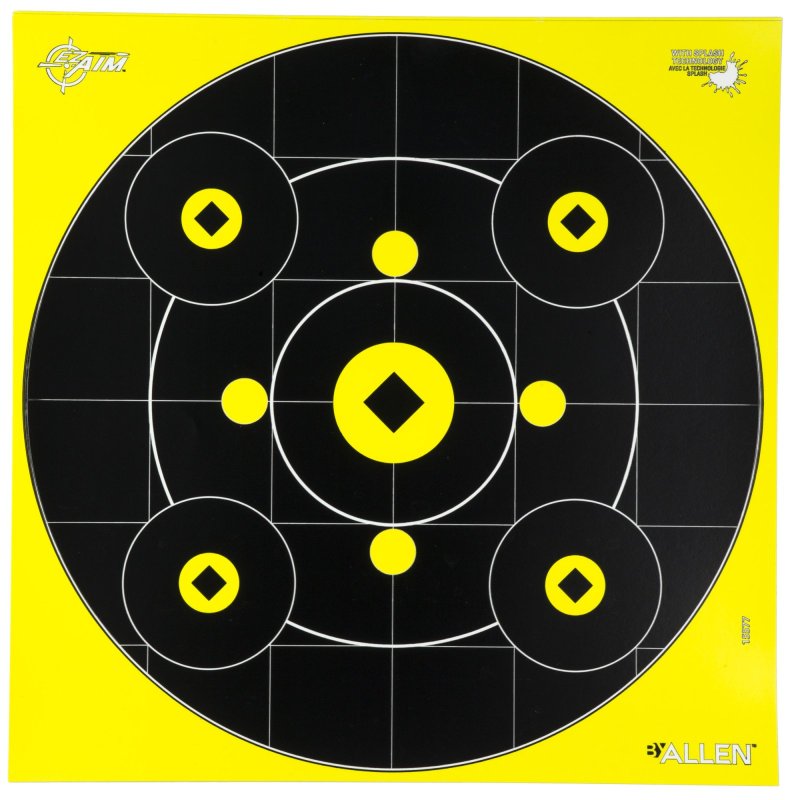 Allen Company EZ Aim Splash Reactive Bullseye Target 12 Pack
