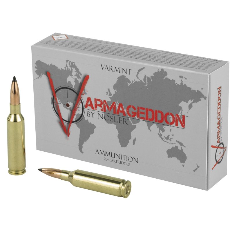 Nosler 65172 6mm Creedmoor 70 Grain Flat Base Tipped 20 Rounds