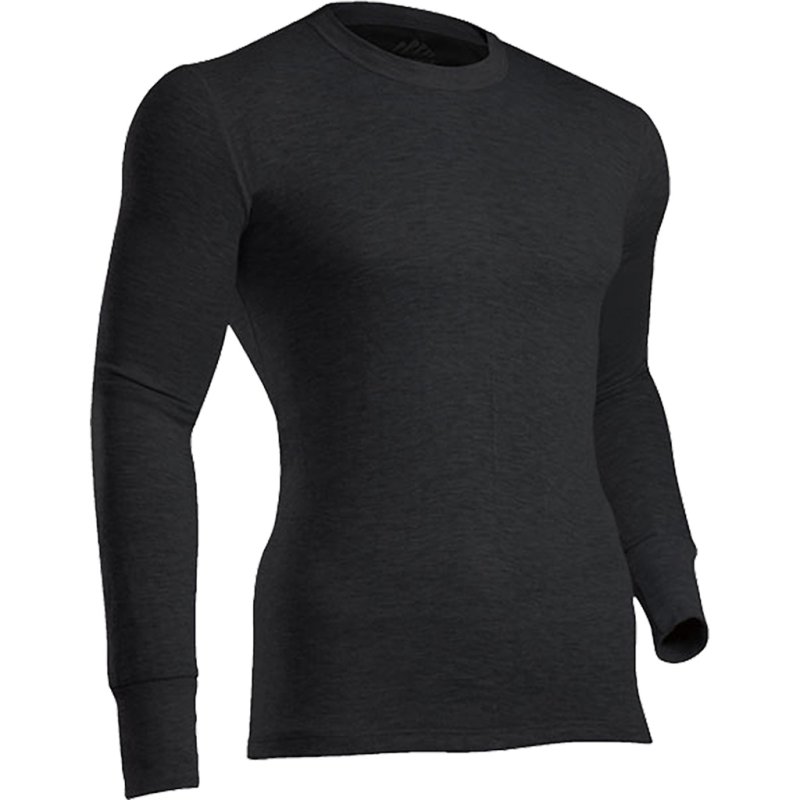 ColdPruf 75ABKXL Platinum II Crew Black XL, 70% Polyester, 30% Merino Wool