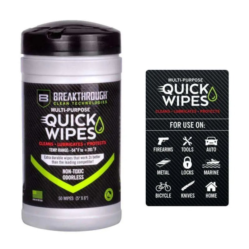 Breakthrough Clean BT-CLP-QW-50 Quick Wipes 3.5in 50-Pack
