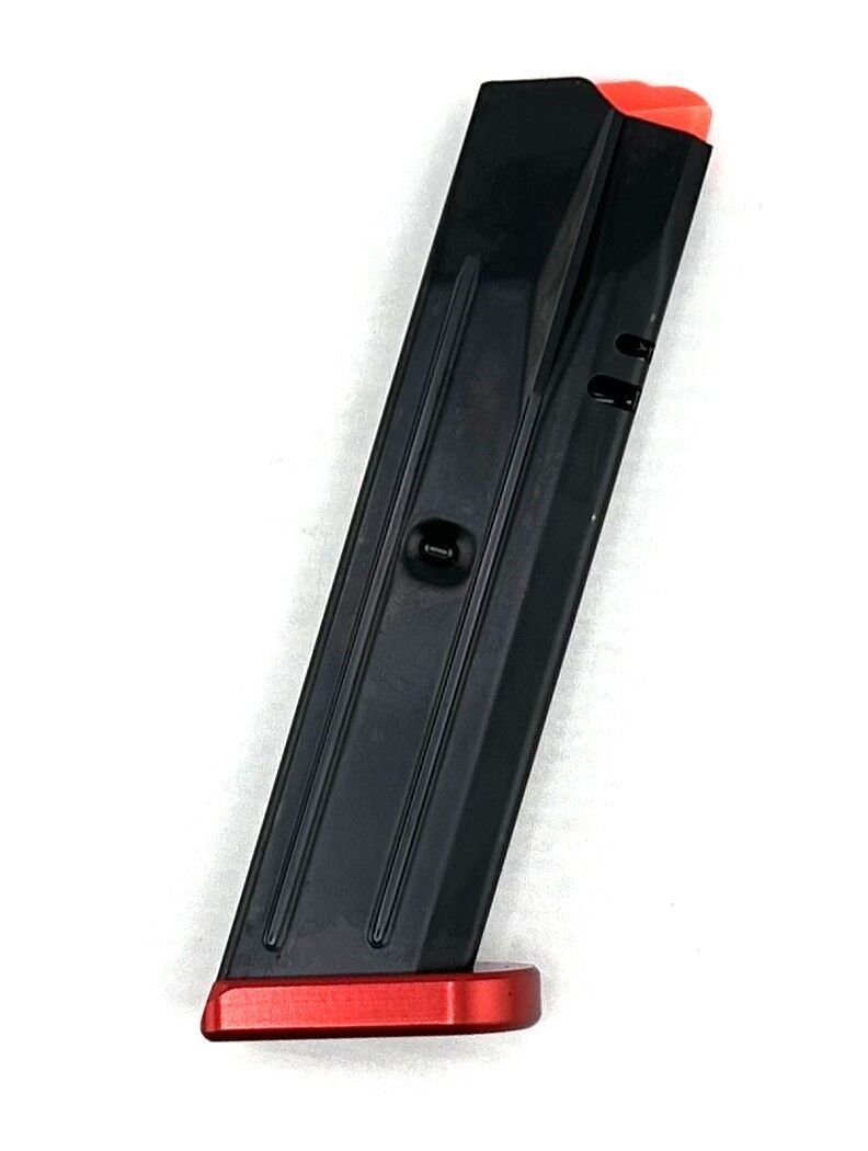 CZ 11458 DWX Magazine 9mm 10 Black Red Aluminum Basepad