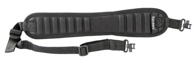Bulldog BD837 Ribbed Rifle Sling Deluxe Locking Swivels Black