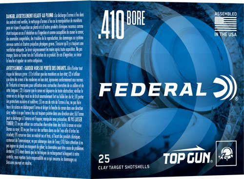 Federal Premium Top Gun 410GA 2.75" 1/2oz #9 Shot 25/Box