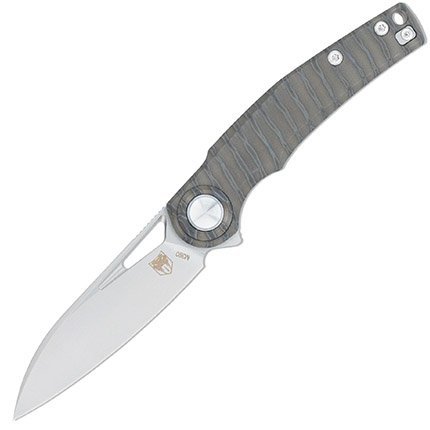 CobraTec CTAPXM390SFT Apex Button Lock M390 Sheepsfoot Titanium Handle