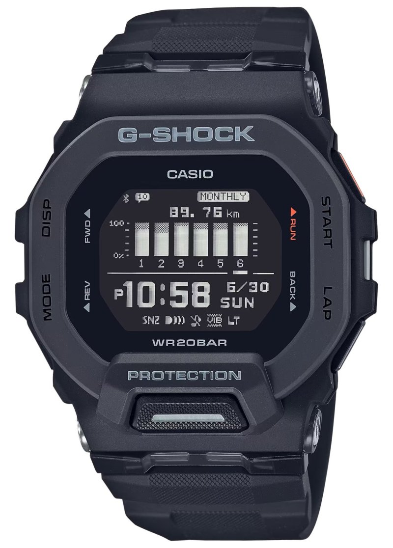 G-Shock GBD2001 Tactical Black Stainless Steel Bezel Watch 145-215mm