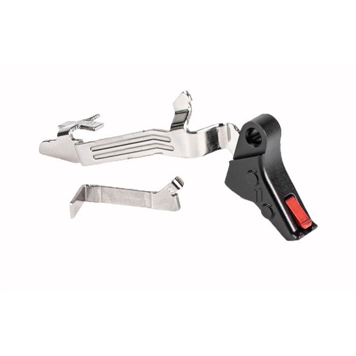 ZEV Technologies FFT-PRO-BAR-SM-B-R Flat Face Trigger Kit Glock Gen 1-4