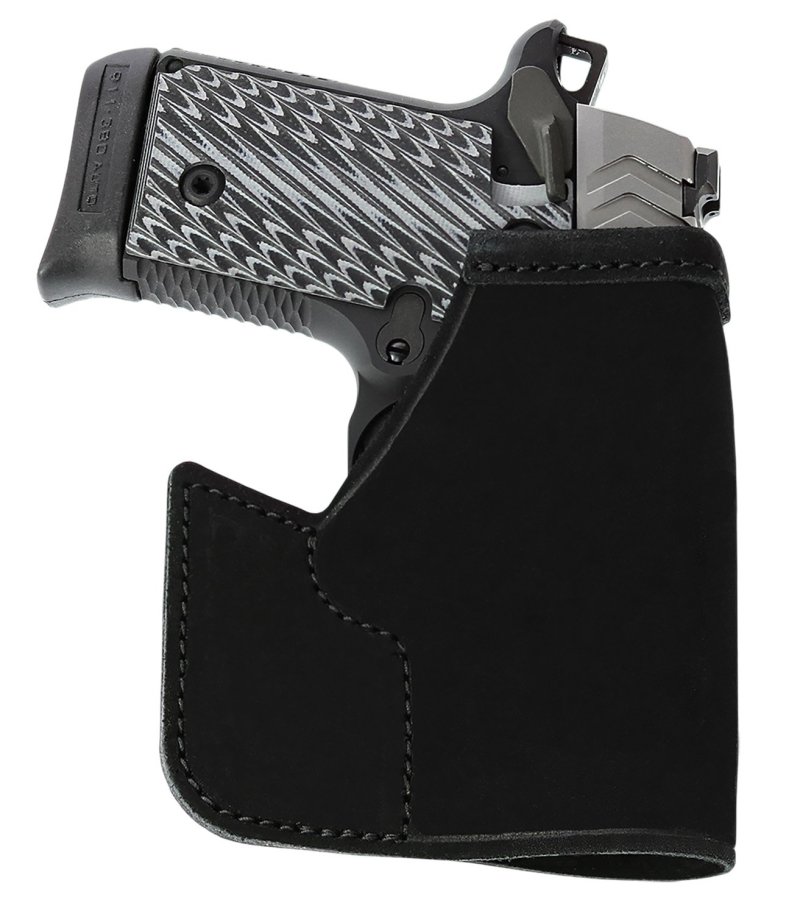 Galco PRO648B Pocket Protector Black Steerhide Fits S&W Bodyguard 2.0 Ambidextrous