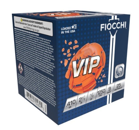 Fiocchi 410VIP9 Exacta Target 410 Gauge 2.5" 1/2oz 9 Shot 25/Box