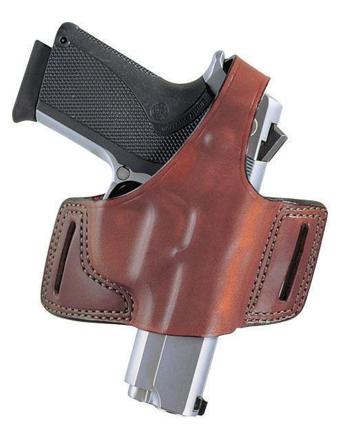 Bianchi Model 5 Black Widow Taurus Judge 3 Right Hand Plain Tan Belt Slide - Compact, Dual Belt Slots, Open Muzzle Design