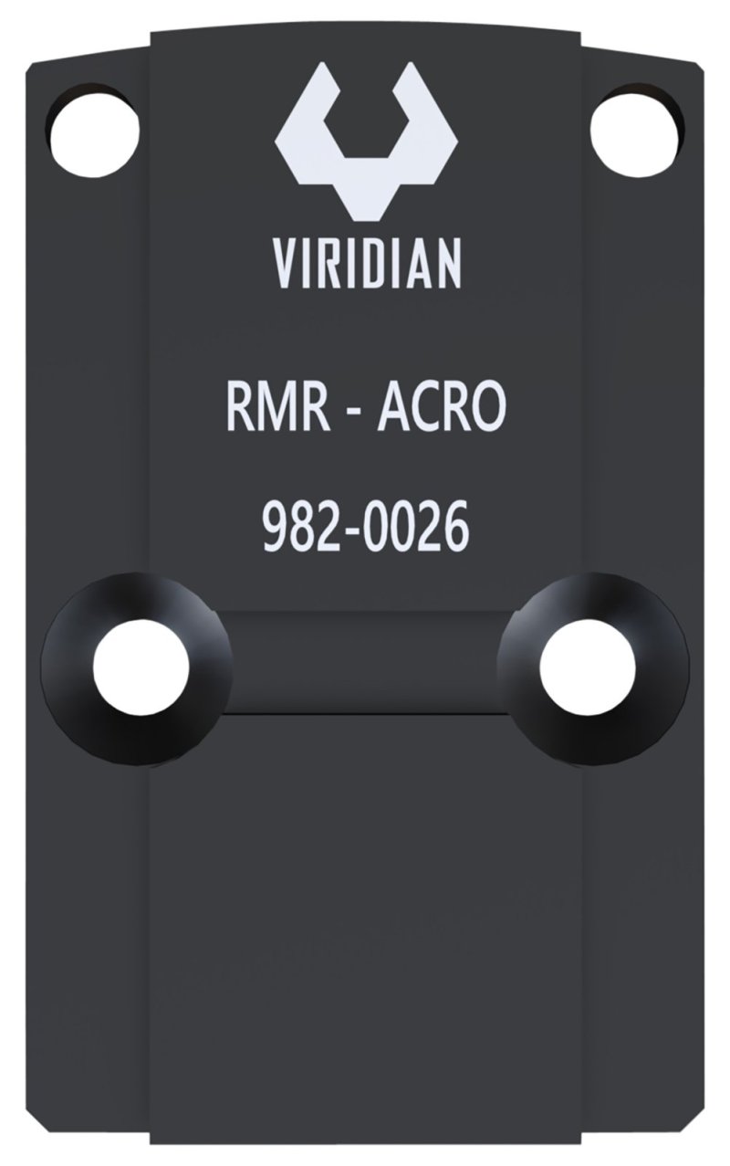 Viridian 9820026 RFX45 RMR Mounting Adapter Black Anodized Aluminum