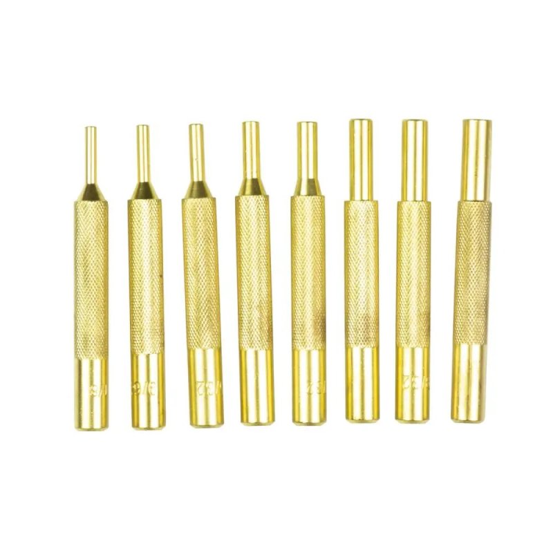 Wheeler 780194 Brass Punch Kit 8-Piece with Storage Pouch