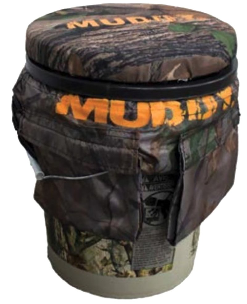 Muddy MUD-GS1205 Sportsman's 5-Gallon Bucket Black/Camo with Seat