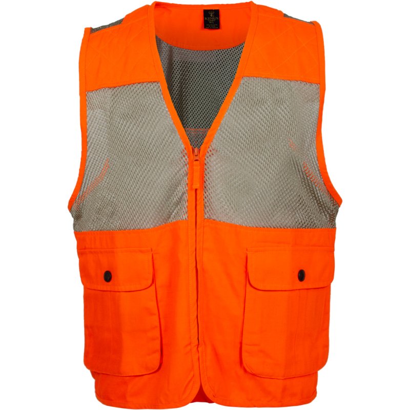 Kings Camo KCG9101-BZ-XS/S Upland Vest Blaze/Khaki Breathable Mesh