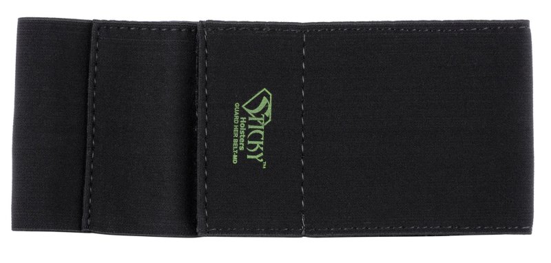 Sticky Holsters GHBMD Guard Her Garter Medium Black Elastic 20-31"