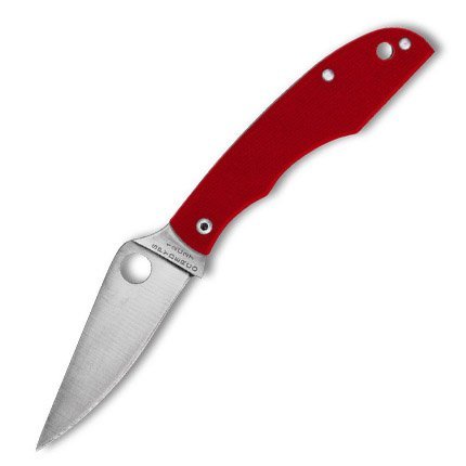 Spyderco C138GRDP Grasshopper Red G-10 Folding Knife