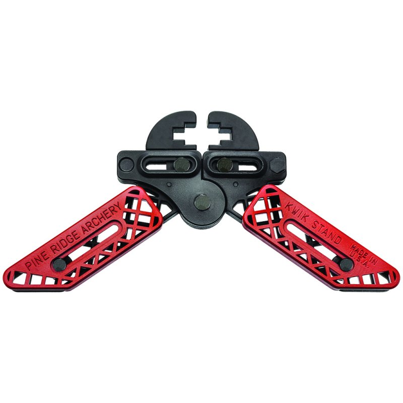 Pine Ridge Kwik Stand Bow Support Red/Black Adjustable Jaws & Legs