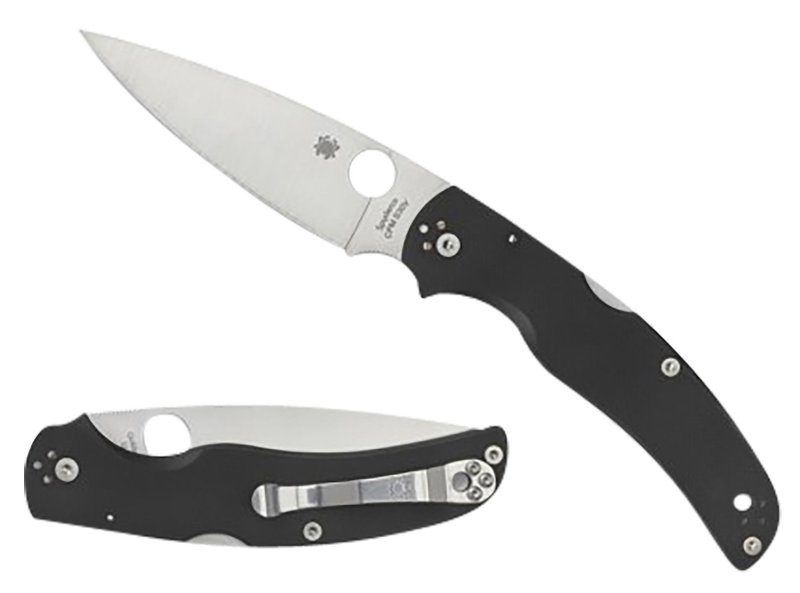 Spyderco C244GP Native Chief 4.02" Stonewashed Blade Black FRN Handle