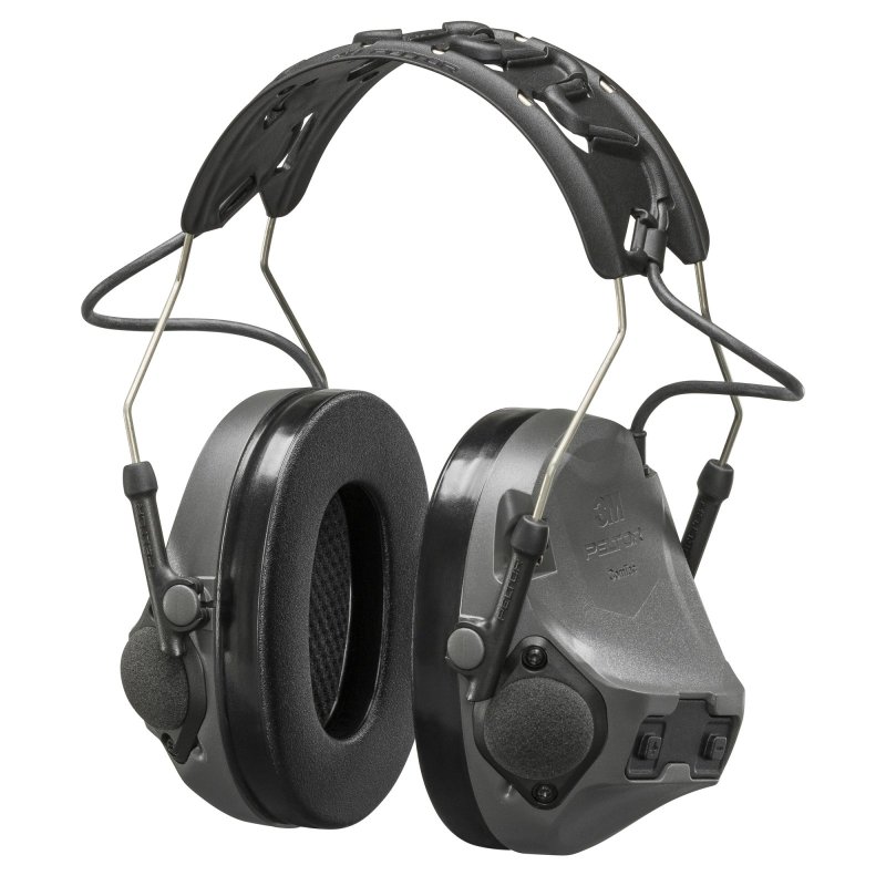 3M/Peltor ComTac VIII Hearing Defender Electronic Earmuff Matte Gray