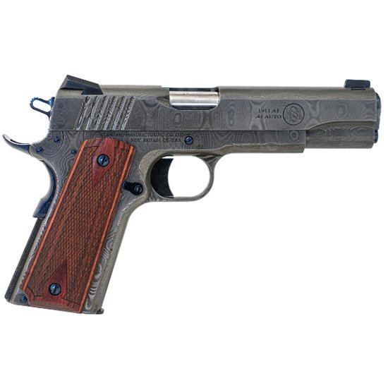 Standard Manufacturing Full Damascus 1911 Handgun .45 ACP 5" Barrel