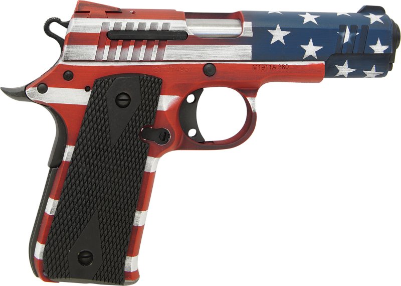 Legacy Sports CIT380USA Citadel 1911 .380 ACP 3.75" USA Flag Cerakote