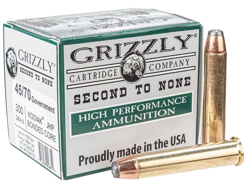 GRIZZLY GC45/703 .45-70 300gr Jacketed Hollow Point 20/Box 10/Case