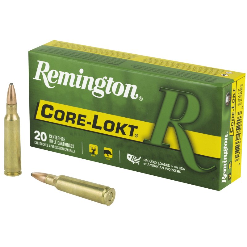Remington Core-Lokt 250 Sav. 100 gr. PSP Ammo 20 rd.