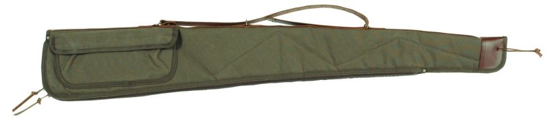 Bob Allen 14534 Canvas Shotgun Case Green 48 In Quilted Lining
