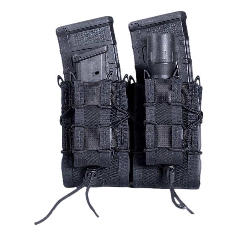 HSGI 11DD02BK Double Decker TACO Black Nylon MOLLE Pouch