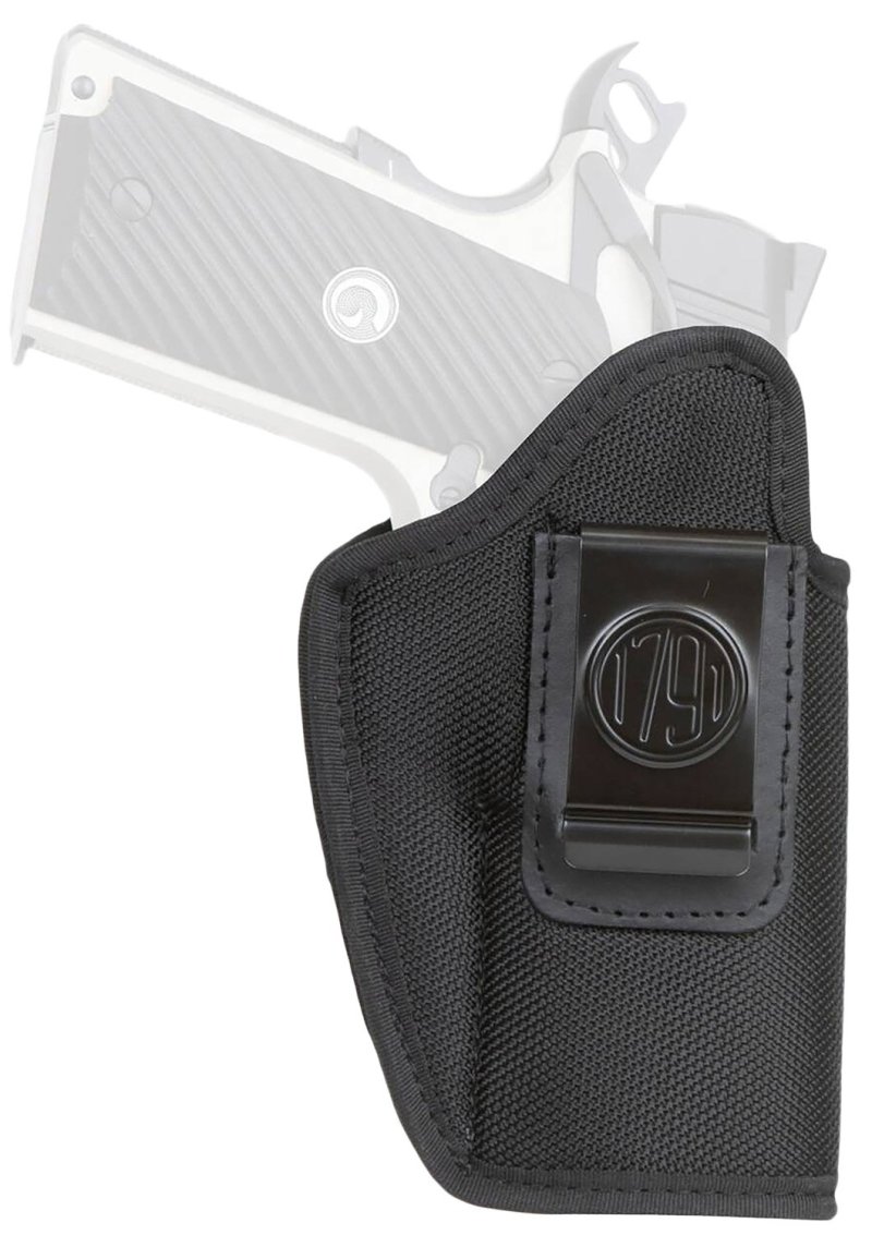 1791 Gunleather PNIWB4BLKL Premium Nylon IWB Holster Black Left-Handed