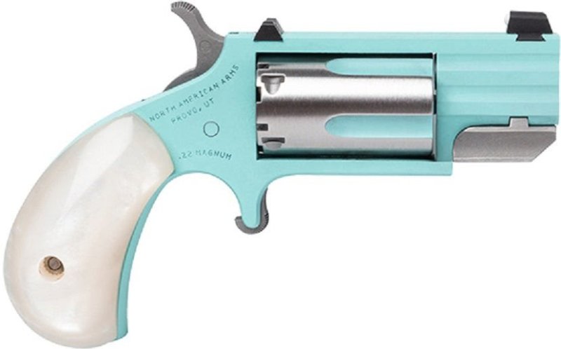 NAA Pug 22Mag, 1" Heavy Barrel, Turquoise Cerakote, Single Action Revolver