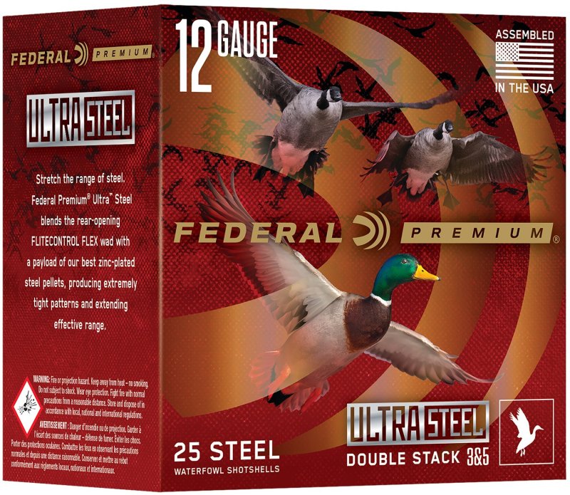 Federal Premium PWUX142BB 12 Gauge 3 In 1 1/4 oz BB Shot 25 Box