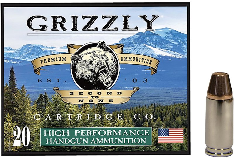 GRIZZLY GC9+P+CM8 9mm+P 147gr FMJ Flat Point 20/Box 10/Case