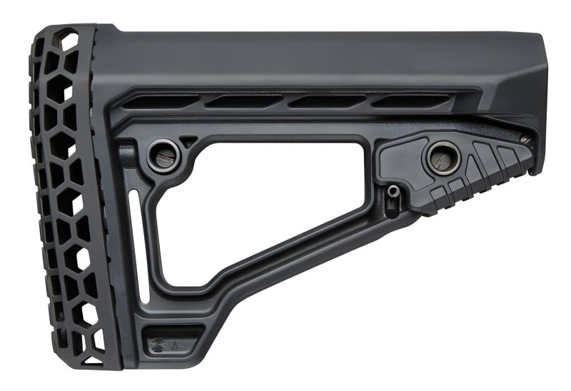 ADAPT AT02014 ARKUS Mil-Spec Adjustable AR-15/308 Stock Matte Black