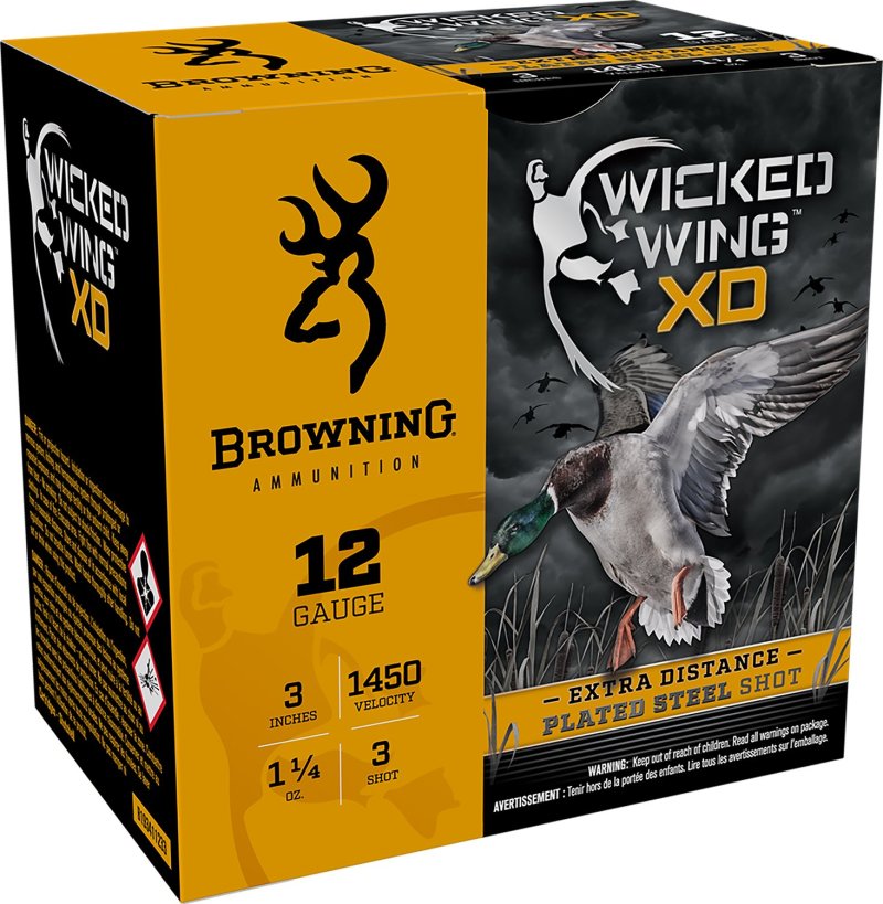 Browning BXD Waterfowl 12 Gauge Ammo 3" 25 Rounds B193411233