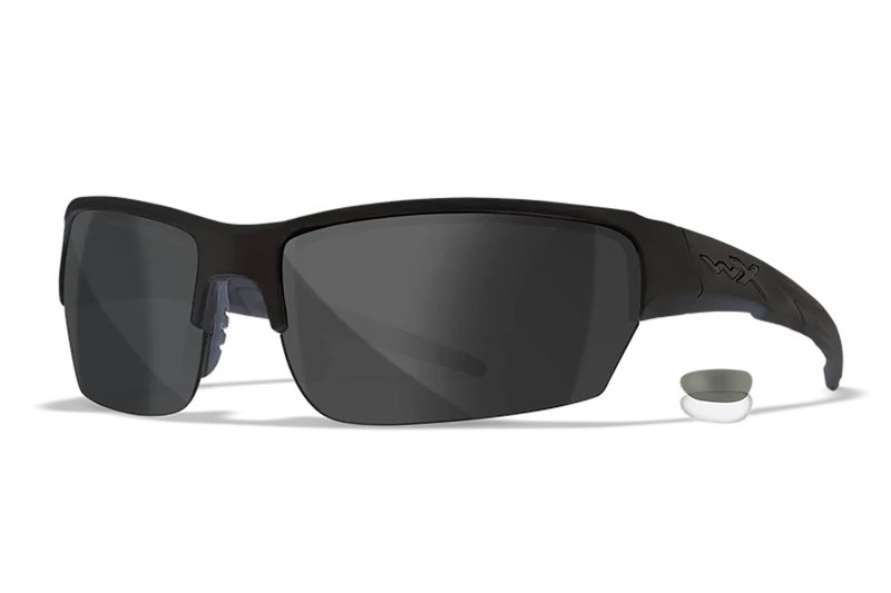 Wiley X Saint CHSAI07 S/M Matte Black Frame Smoke Gray/Clear Lens