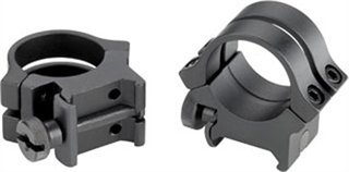 Weaver 49046 Quad Lock Rings 1 Inch Medium Matte Black Aluminum