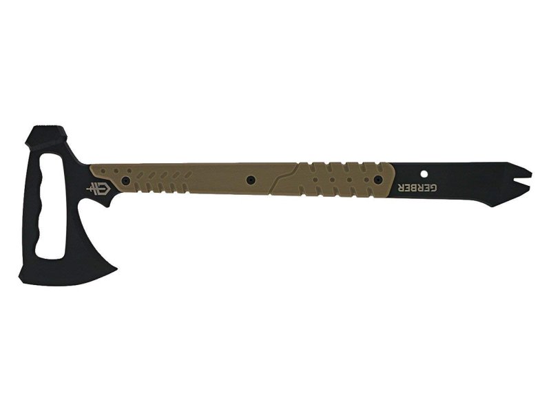 Gerber Downrange Tomahawk 2.25" Blade Length, 19.27" Overall Length, 420HC Blade Material, G-10 Handle Material