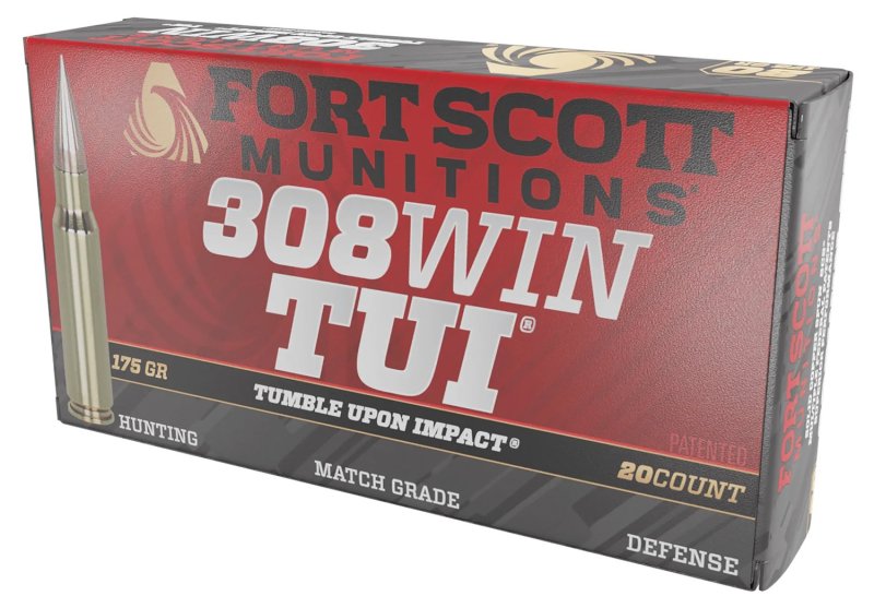 Fort Scott 308175SCV2 .308 Win 175gr Solid Copper TUI Ammo 20 Rounds