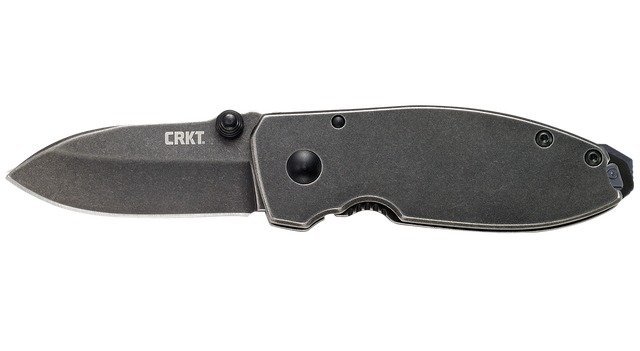 CRKT Squid 2490KSC Folding Knife 2.16 in Blade Black Stonewash Frame Lock