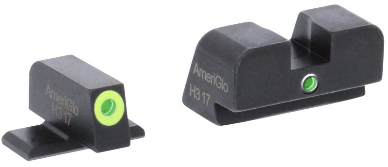AmeriGlo SG301 i-Dot Sight Set SIG Sauer Green Tritium LumiGreen Front