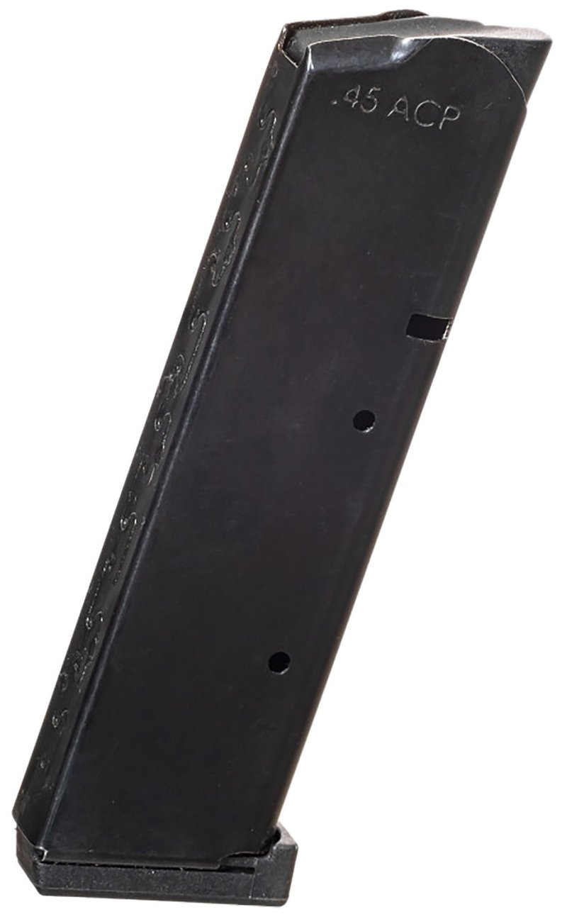 ProMag 1911 .45ACP 8-Round Steel Magazine - Black, Heat-Treated with