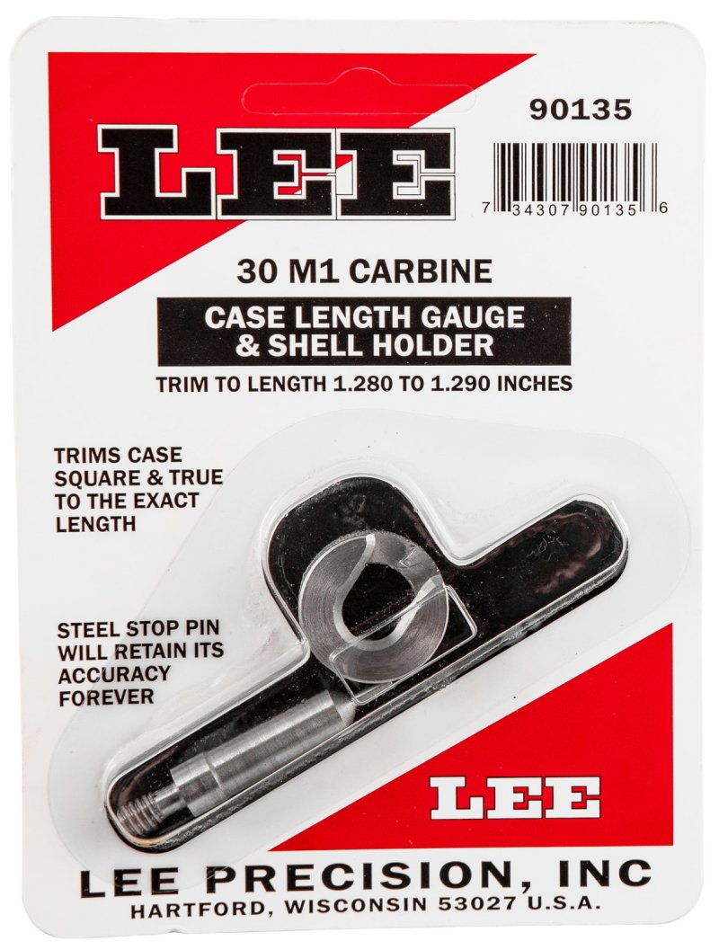 Lee Precision Case Length Gage and Shell Holder 30 Carbine