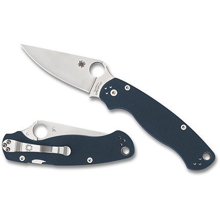 Spyderco C81GPCBL2 Para Military 2 Cobalt Blue G-10 CPM SPY27 Knife