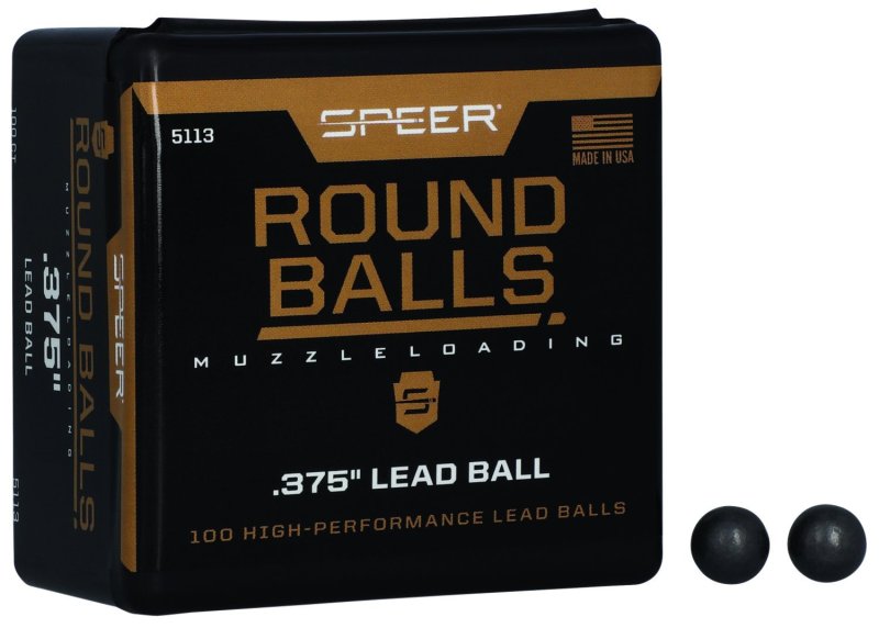 Speer Muzzleloader Round Lead Balls .375 79 gr MZRB 100/ct