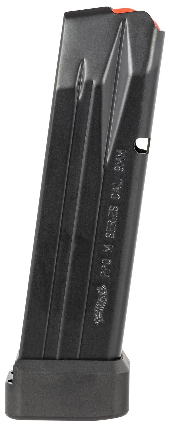 Walther Arms 2830400 PPQ 15rd/17rd 9mm Luger Fits M2/SF Pro Black Steel