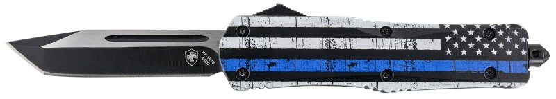 Templar LBTB231 Back The Blue Gen II 3.5" OTF Tanto Black Blade Knife