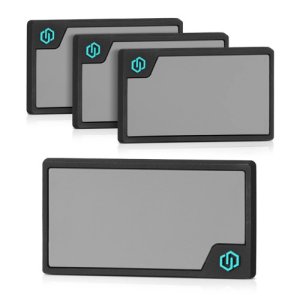 SAVIOR EQUIPMENT 8-Pack Writable ID Patch, 3.5" Gray