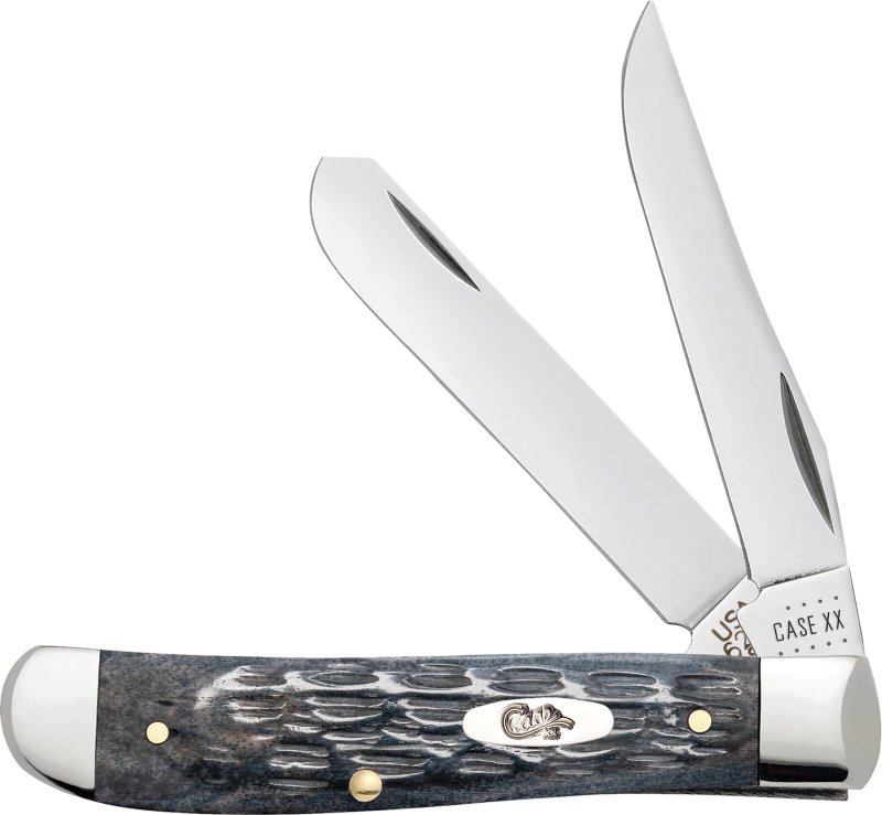 CASE & SON 6207 CS Mini Trapper Pocket worn Grey bone Crandall Jig
