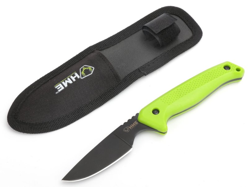 DNZ Products KNFBCK 2.5" 420HC Black Oxide Green Handle